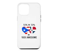 Half Puerto Rican Half Dominican Flag Boricua Domis PR RD Case for iPhone 12 Pro Max