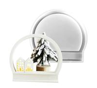 Half Ring Resin Casting Mold - Casting Half Ring Craft Jewelry Mold | Round Epoxy Ornaments for Candles, Candy, Decorations