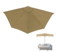 Half Round Ø270cm Parasol Replacement For 5 Ribs Fabric Polyester