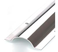 Half Round Cable Cover, Durable Metal Exterior Raceway for Concealing Electric Cords in Offices, Warehouses, and Factories