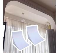 Half Round Door Arch Drywall Form, Interior Door Arch Kit Curved Trim Moulding Support Bracket Foam Multiple Sizes 2 pcs(15.7x15.7x15.7"(40x40x40cm))