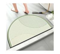 Half Round Door Mat 1pcs Simple Household Semi-Circular Diatom Mud Carpet Bathroom Door Mat Toilet Anti-Slip Shower Room Absorbent Foot for Hallway Entryway Laundry Besides(A1487-B-2.5MM,50cmx80cm)