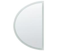 Beliani Led Bathroom Mirror Bezons 49 Cm 80 Cm Silver