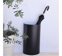 Half-Round Metal Umbrella Stand with Drip Tray, Wall-Leaning Design for Space-Saving Storage in Entryway, Hallway, and Office