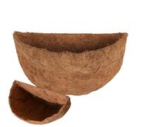 Half Round Natural Basket, Coco Coir Liner Half Round, Liner Thick Fiber Mat, For Wall Hangings Baskets Flowers And Vegetables Indoor Outdoor Gardens.