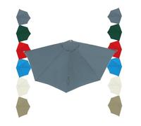 Half-round Parasol Cover Canopy Only Polyester Fiber Fabric Suitable For Diameters Of 132-148 Cm Easy To Install And Disassemble