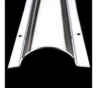 Half Round Silver Metal Cord Cover, Cable Concealer for Ceiling, Corner, Floor, Perforated Installation(Regular,10Cm/3.9In 40 Cable)