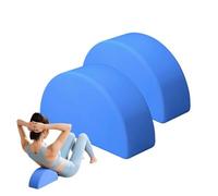 Half Round Yoga Block, 2PCS Half Foam Yoga Block Roller Balance Core, Stretching Yogas Brick Back Roller Semi Curved, Anti Slip Gym Pilates Blocks Fitness Brick, for Exercise Accessories
