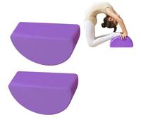 Half Round Yoga Blocks, 2 Color Anti Slip Half Round Pilates Block, Lightweight Yoga Brick Cushion for Women Men, Multifunctional Pilates Blocks Gymnastics Equipment, for Workout Equipment