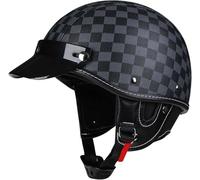 Half Shell Helmet | Cruiser Motorcycle Helmet,Lightweight Cool Breathable Open-face Cap For Motocross Scooter Racing Street Cruiser