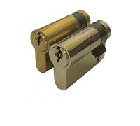 Half Size Euro Profile Cylinder - 10/40 Gold 1/2 Cylinder