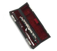 Half-size Flute Instrument Beautifully Silver-plated 16 Closed Hole C Tuner 2 Mouthpieces Flute For Beginners