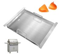Half Size Griddle Insert for Blaze Grills 3 & 5 Burner Natural Grill, Flat Top Griddle Plate for Summerset Sizzler 32" & 40" and AOG 24'' T Series, RCS 32" Grill, 17.9''L x 14.5''W,Stainless Steel