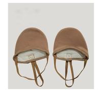 Half Sole Dance Shoes Artistic Gymnastics Shoes, Eurythmics, Half Toe Leather Rhythmic Gymnastic(39-41) Khaki