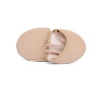 Half Sole Dance Shoes Half Sole Dance Lyrical Turning Pointe Gymnastics Shoe Rhythmic Gymnastic Toe Shoes Microfiber for Ballet(L2) Nude