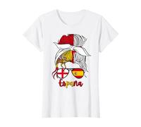 Half Spanish Half English Girl Spain England Flag Women's T-Shirt