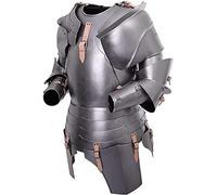 Half Suit of Armor, Medieval Armour Suit end of 15th to the beginning of 16th century costume, Warrior Armor, LARP Knight Metal Body Armour Silver
