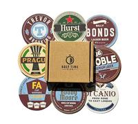 Half Time Club WestHam Claret & Blue Football Beer Mat Coasters - Perfect for a Gift or Present for Any Fan (8-Pack)