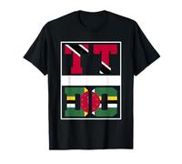 Half Trini half Dominica Mixed Heritage Trinidad Dominica T-Shirt