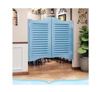 Half-Waist Swing Door，Louvered Interior Swinging Doors Solid Wood Saloon Door with Hinges，Pine Saloon Doors Interior Door,Entrance Counter，for Doorway Partition Door(C,W150xH100cm(59.06x39.37in))