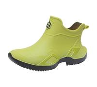 Half Wellies for Women Ladies Waterproof Boots Boots Winter Time for Man Men's and Women's Rain Water Shoes Couples' Same Style Top Rubber Shoes Casual Fashion Outdoor Work Fishing Car Wash Kitchen No