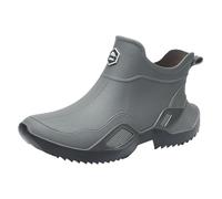 Half Wellies for Women Ladies Waterproof Boots Boots Winter Time for Man Men's and Women's Rain Water Shoes Couples' Same Style Top Rubber Shoes Casual Fashion Outdoor Work Fishing Car Wash Kitchen No