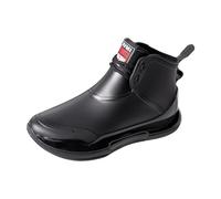 Half Wellies for Women Waterproof Womens Boots Garden Shoes Report Rain Booties Couple Rain Shoes Outside Wear Versatile Water Thick Bottom Comfortable Non Slip Womens Original Short Boot Insulated Bo