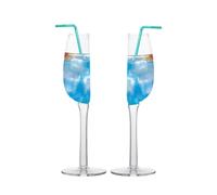 Half Wine Glass, Red Wine Glasses Set of 2, Long Stem Crystal Half Cup for Beer, Halved Shape Vodka Glass for Home, Restaurant, Kitchen