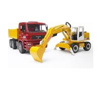 Bruder Toys 02751 Pro MAN TGA CONSTRUCTION TRUCK WITH LIEBHERR EXCAVATOR 1:16