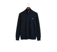 Classic Cotton Half Zip Knit Evening Blue S