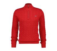 Half-zip cotton knit jumper Gant Rouge S