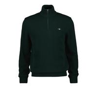 GANT Mens Cotton Half Zip Cream Sweater Green L