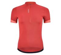 Half zip cycling jersey Odlo Essential (american beauty - cayenne) woman