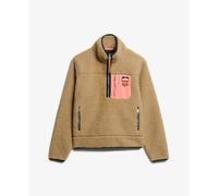 Half-zip fleece for women Superdry Vintage Marron M