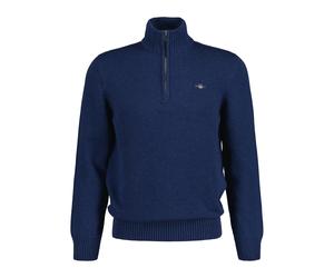 Half-zip funnel neck sweater Gant Casual Bleu 2XL