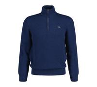 Half-zip funnel neck sweater Gant Casual Bleu M