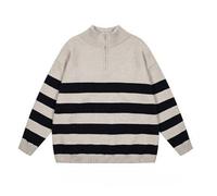 Half Zip Jumper Men Work, Vintage Knitted Sweater Men, Plain Turtleneck Sweatshirts Men Oversized No Hood Plain Knitted Pullover Sweater Autumn Winter Sweatshirt Sweat Tops