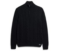 Half-zip knit sweater Superdry Jacob Cable Bleu S