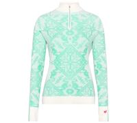 Half-zip long sleeve base layer for women Kari Traa Saga Turquoise XL