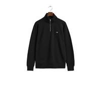 GANT Mens Regular Fit Shield Logo Half Zip Sweatshirt - 5 Black