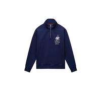 Half-zip sweatshirt in French terry Napapijri Sol Bleu M