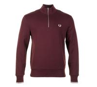 Half Zip Sweatshirt Oxblood / Ecru, Medium