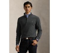 Half Zip-Up Wool Jumper charcoal grey