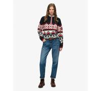 Superdry Intarsia Half Zip Sweater Multicolor XS Woman