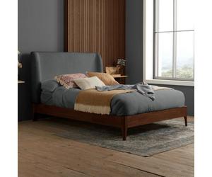Halfden King Bed Frame Oak And Grey Birlea