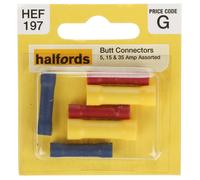 Halfords Assorted Male & Female Bullet Connectors 5, 15 & 35 Amp (ELEC125)