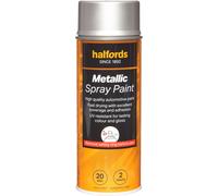 Halfords M0-180 Silver Metallic Car Spray Paint - 400ml