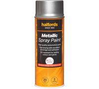 Halfords M0-390 Silver Metallic Car Spray Paint - 400ml