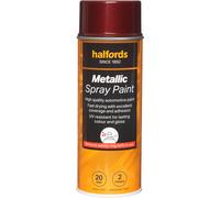 Halfords M4-080 Red Metallic Car Spray Paint - 400ml
