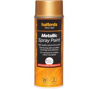 Halfords M5-050 Gold Metallic Car Spray Paint - 400ml